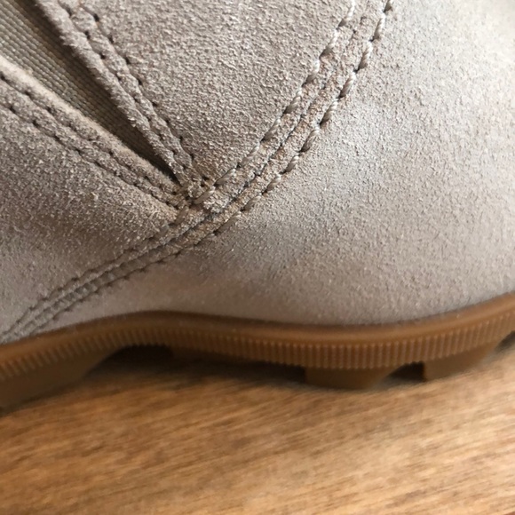 COPY - NWOT SOREL SUEDE WEDGES WITH 3” HEEL. Taupe Color. Size 5.5 - Picture 8 of 9